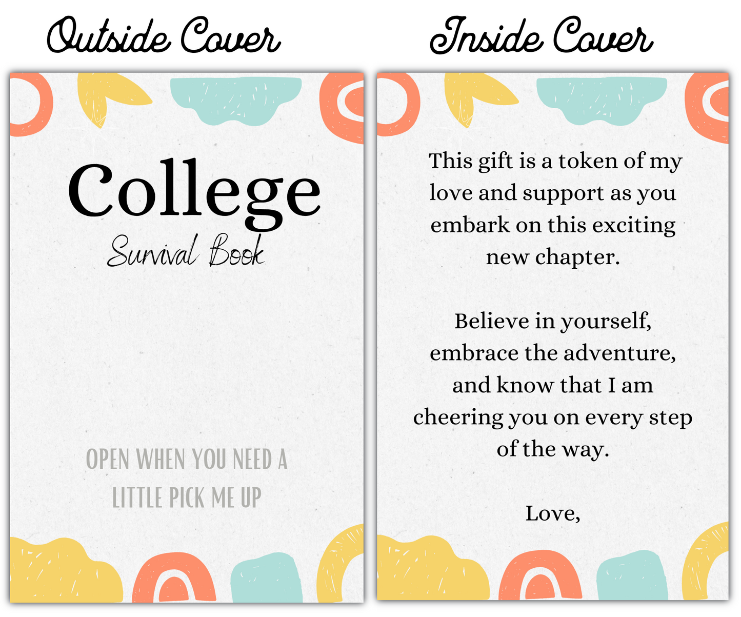 College Gift Card Holder Book