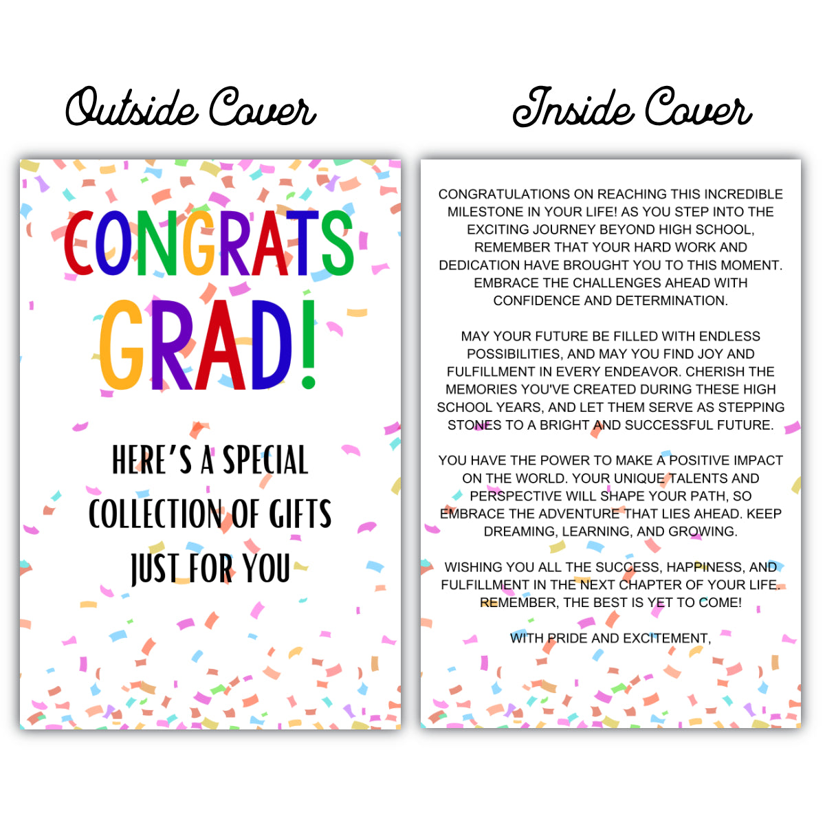 Graduation Gift Card Holder Book