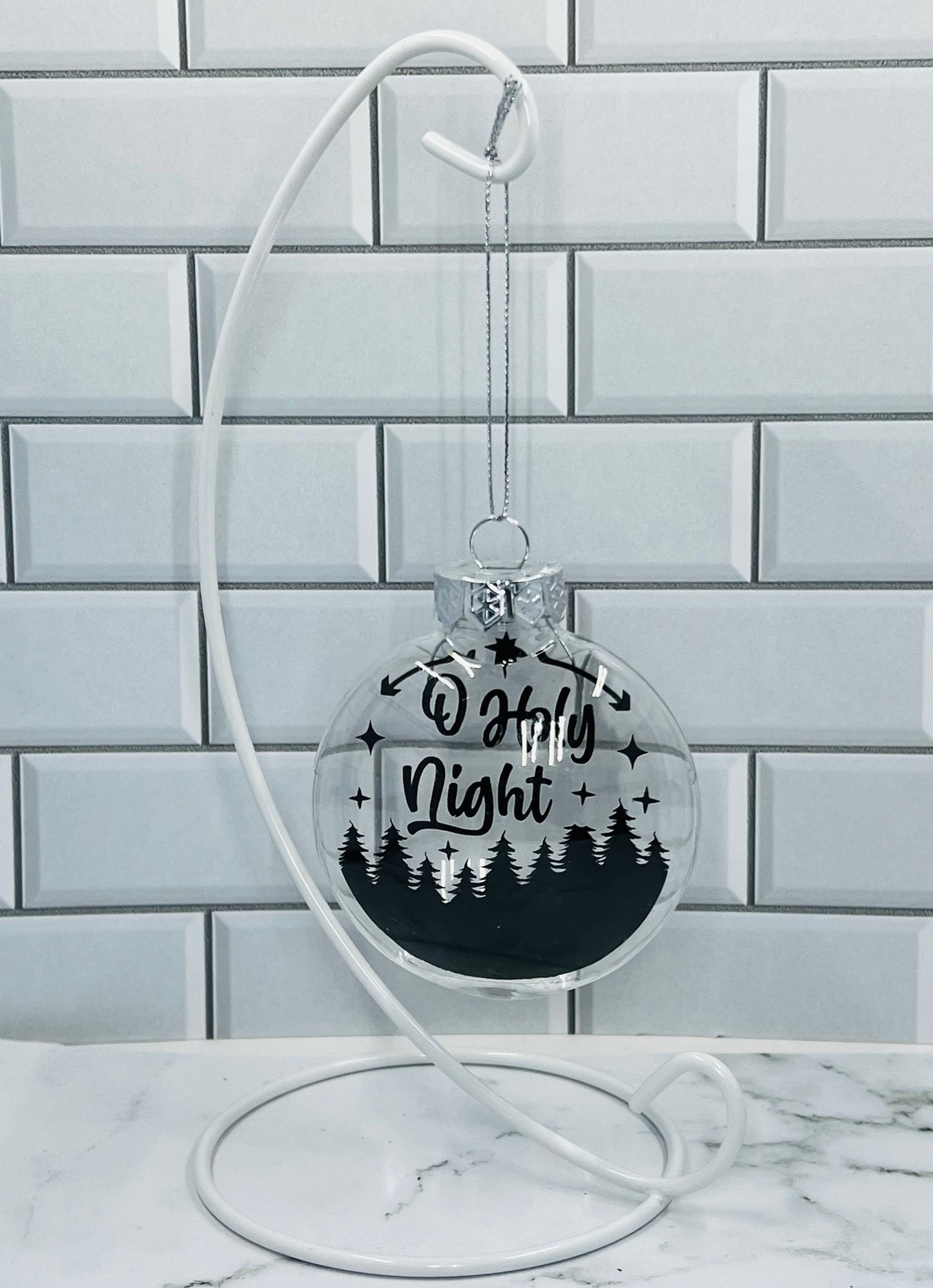 Floating Ornament with Gift Box | Acrylic 3-inch disc-shaped ornament