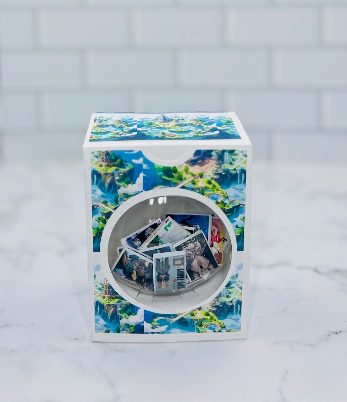 Miniature Books Anime Inspired Ornament | 20 Popular Anime Titles |Transparent Flat Ornament with Gift Box