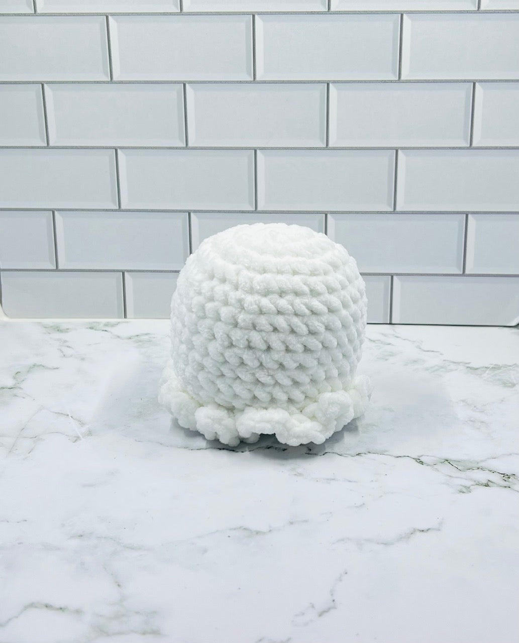Crochet Ghost Plushie | Friendly Halloween Amigurumi | Handmade 4x4 Inch Cute Ghost Decor