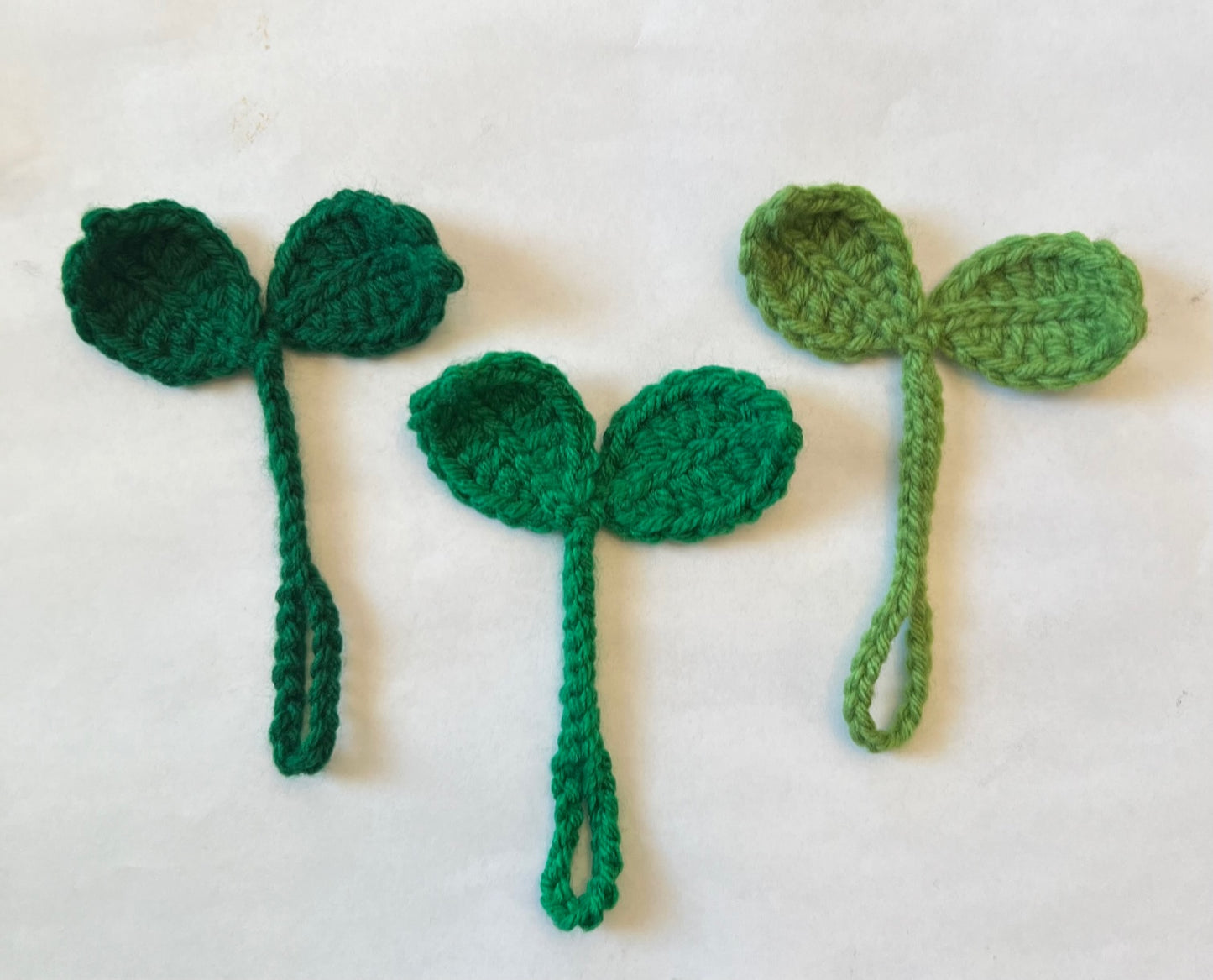 Crochet Sprout Leaf | Headphone Accessory | Bookmark | Cable Tie