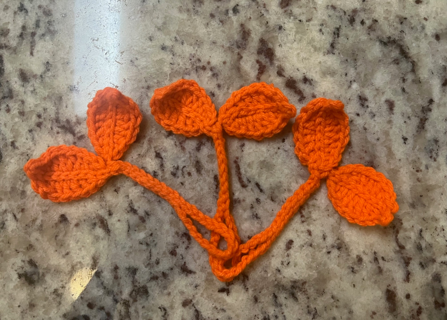 Crochet Sprout Leaf | Headphone Accessory | Bookmark | Cable Tie