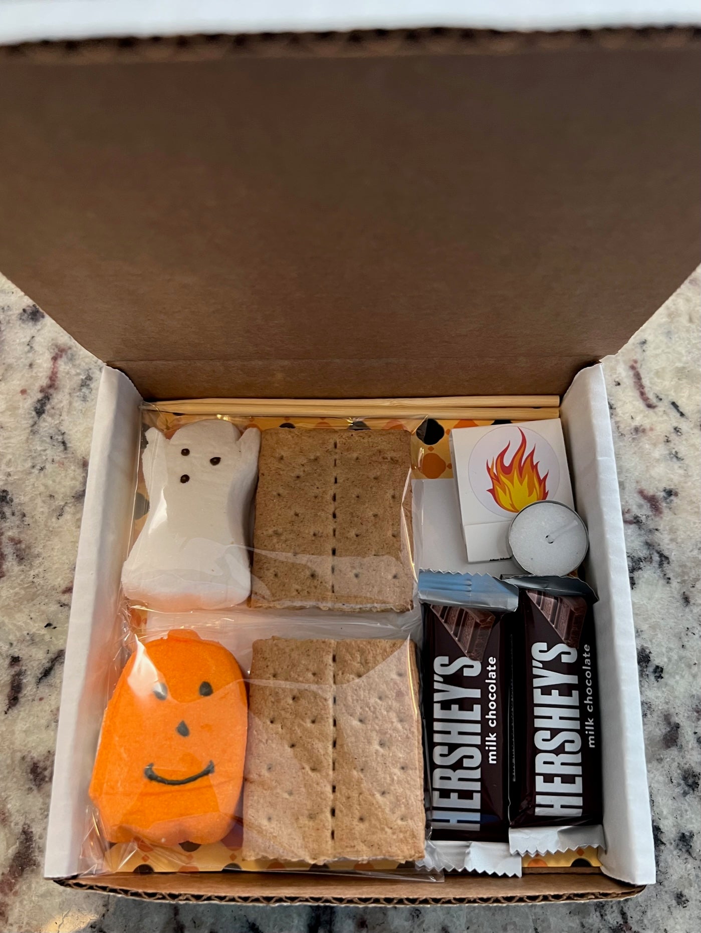 S'mores Halloween Mini Kit Party Favors with Notecard