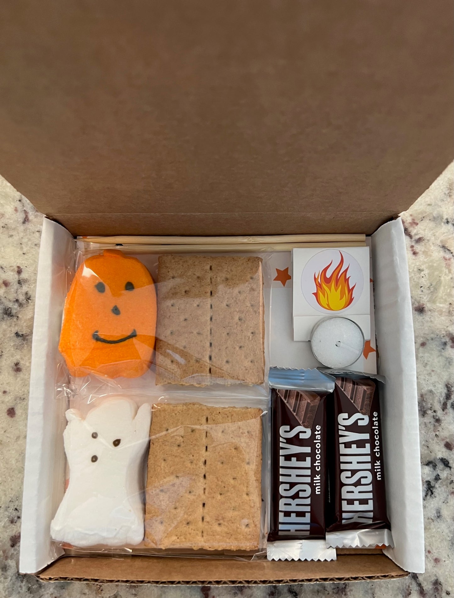 S'mores Halloween Mini Kit Party Favors with Notecard