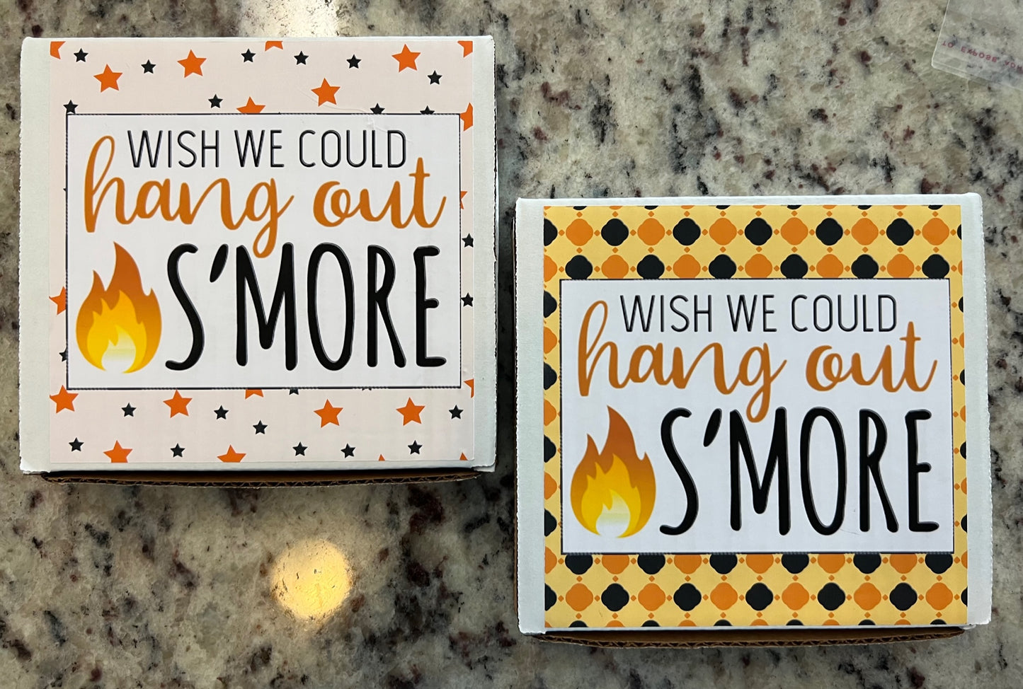 S'mores Halloween Mini Kit Party Favors with Notecard
