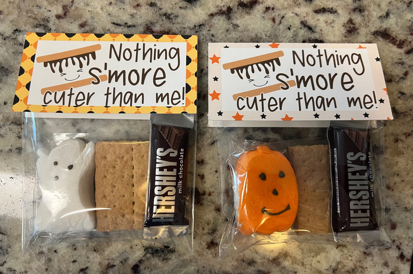 S'mores Halloween Peeps Treat Bags