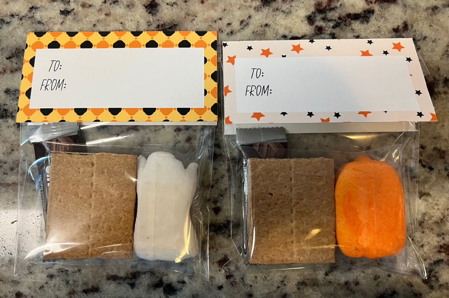 S'mores Halloween Peeps Treat Bags