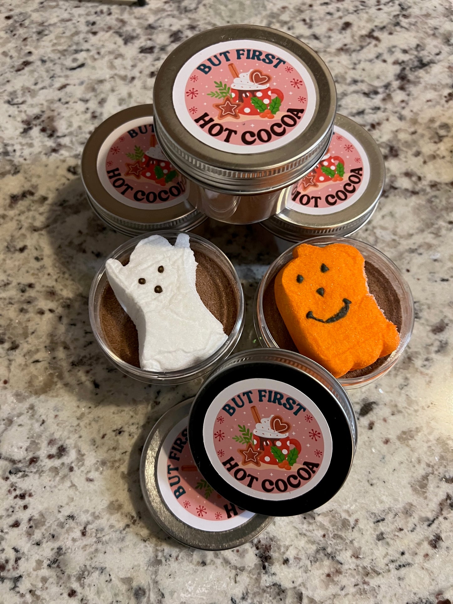 Mini Hot Cocoa Treat Jar with Marshmallow Peep