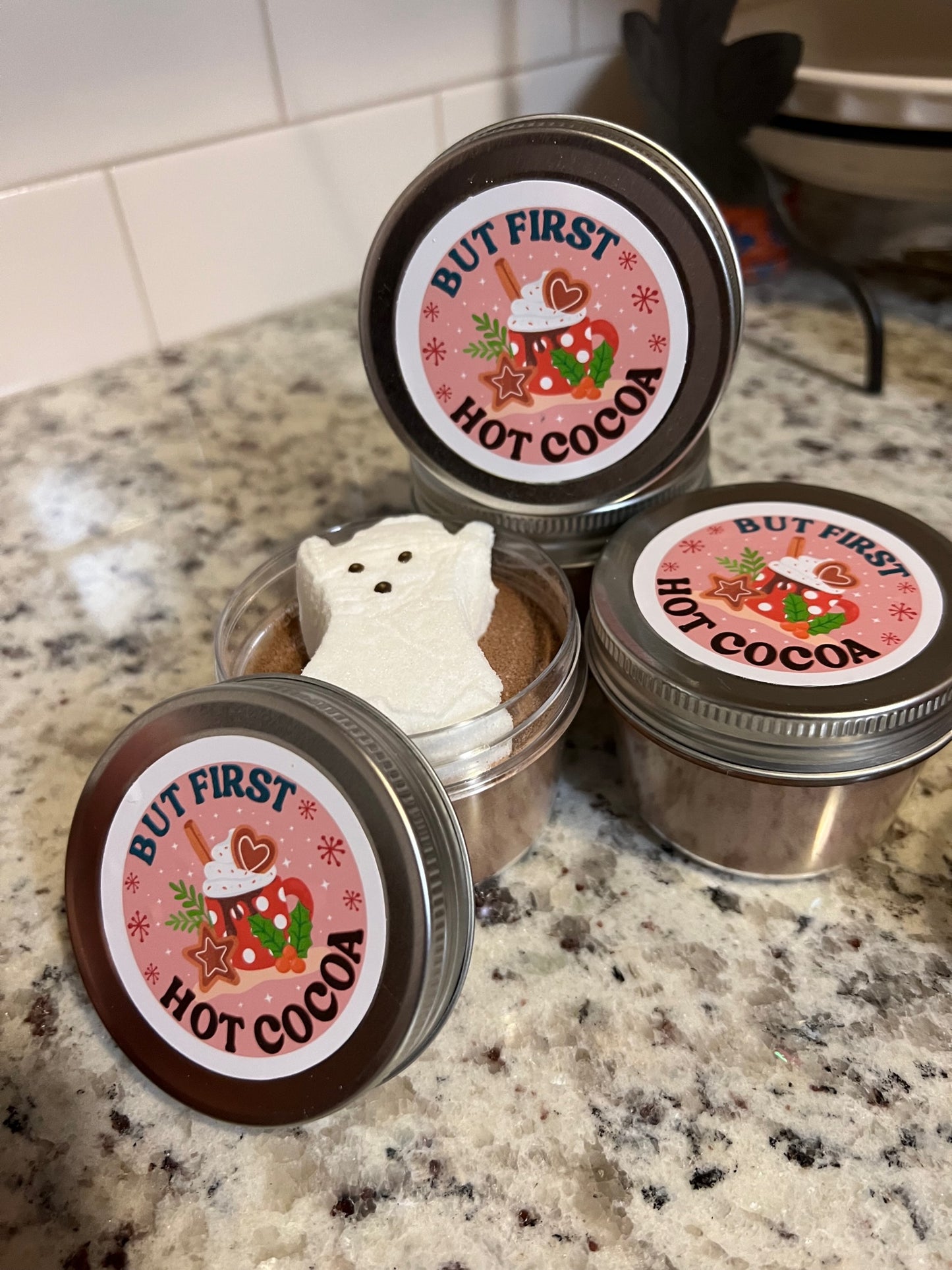 Mini Hot Cocoa Treat Jar with Marshmallow Peep