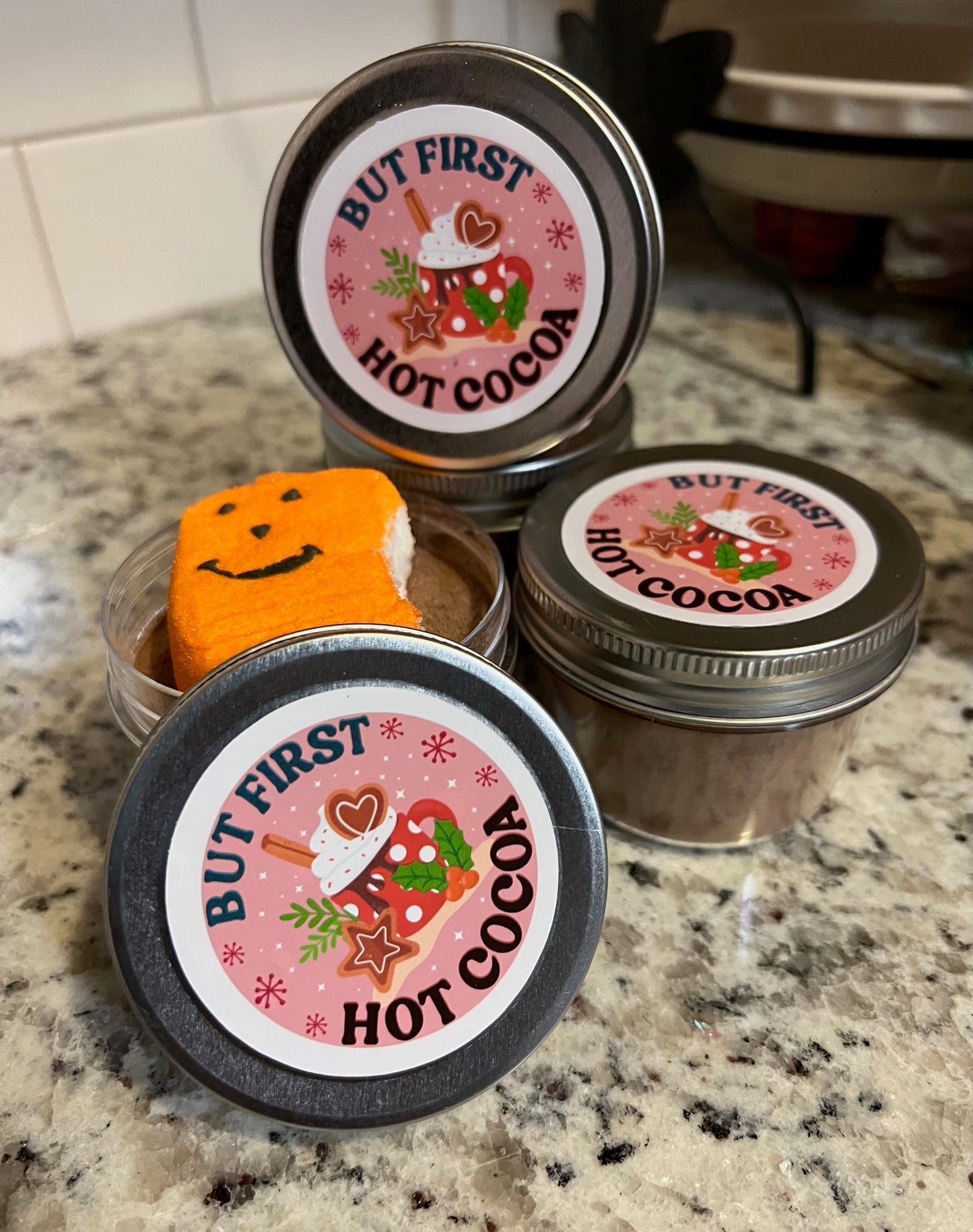 Mini Hot Cocoa Treat Jar with Marshmallow Peep