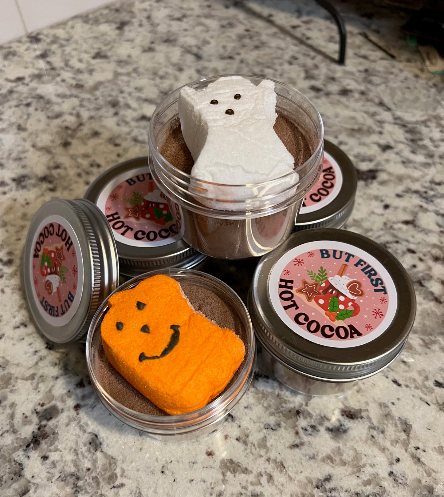 Mini Hot Cocoa Treat Jar with Marshmallow Peep