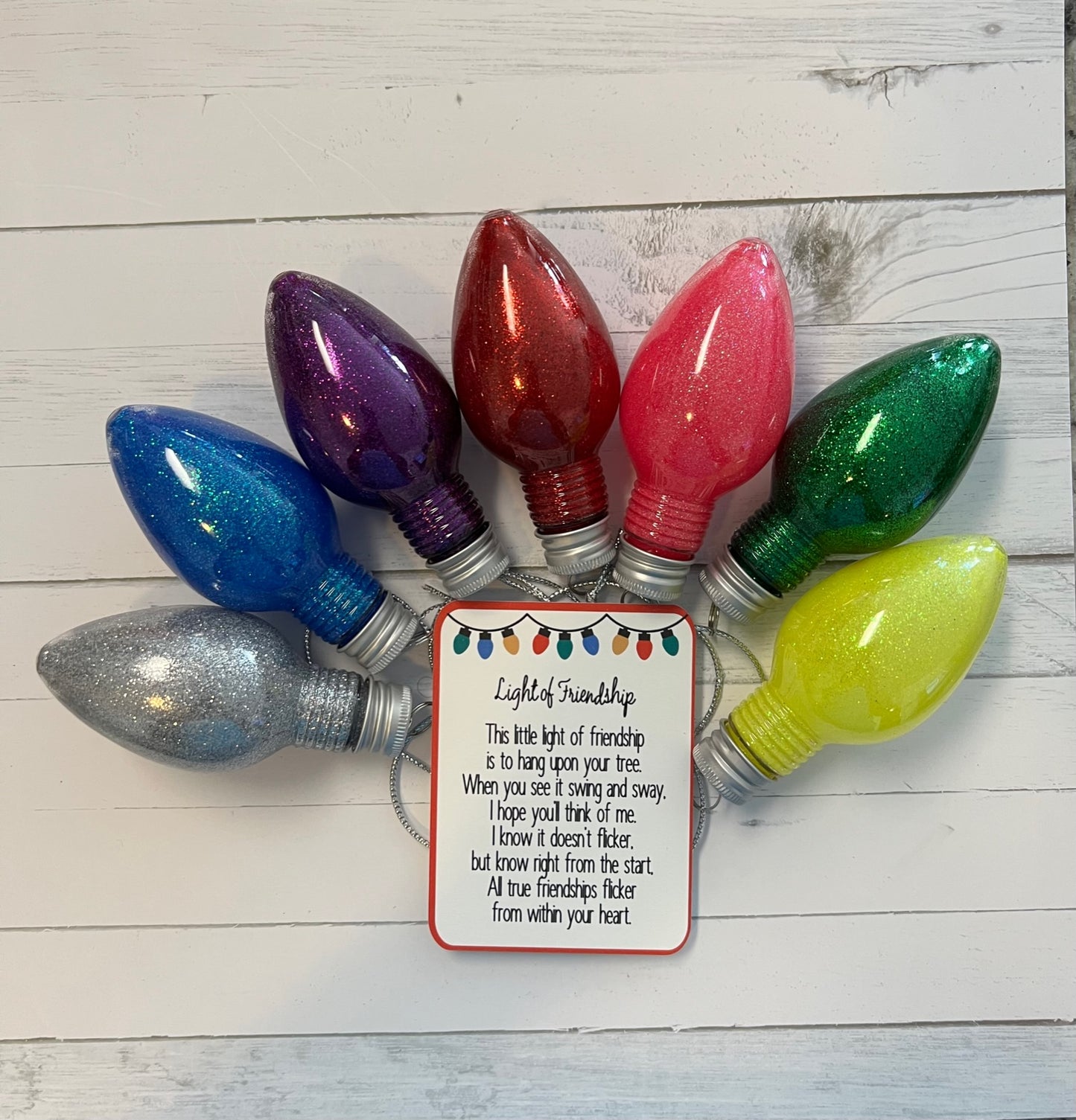 Light of Friendship Ornament | Friends Christmas Keepsake | Christmas Gift | Friendship Ornament | Tree Decorations | Gift for Friend