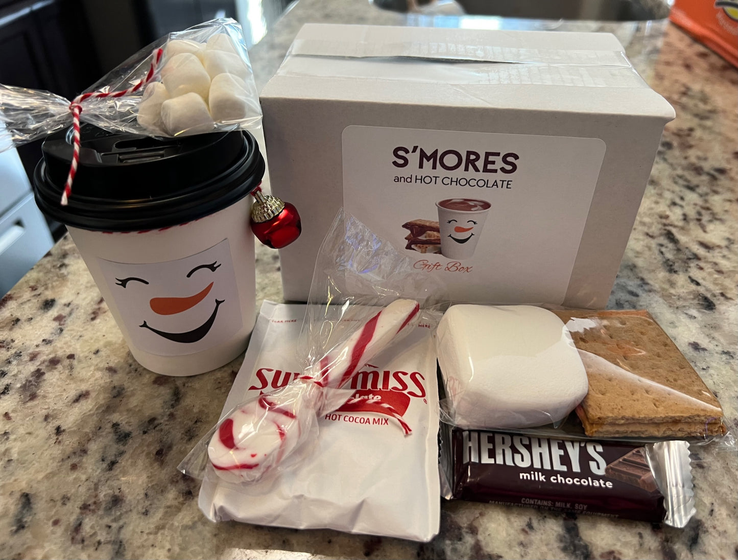 S'mores and Hot Chocolate Mini Kit Gift Box with Notecard
