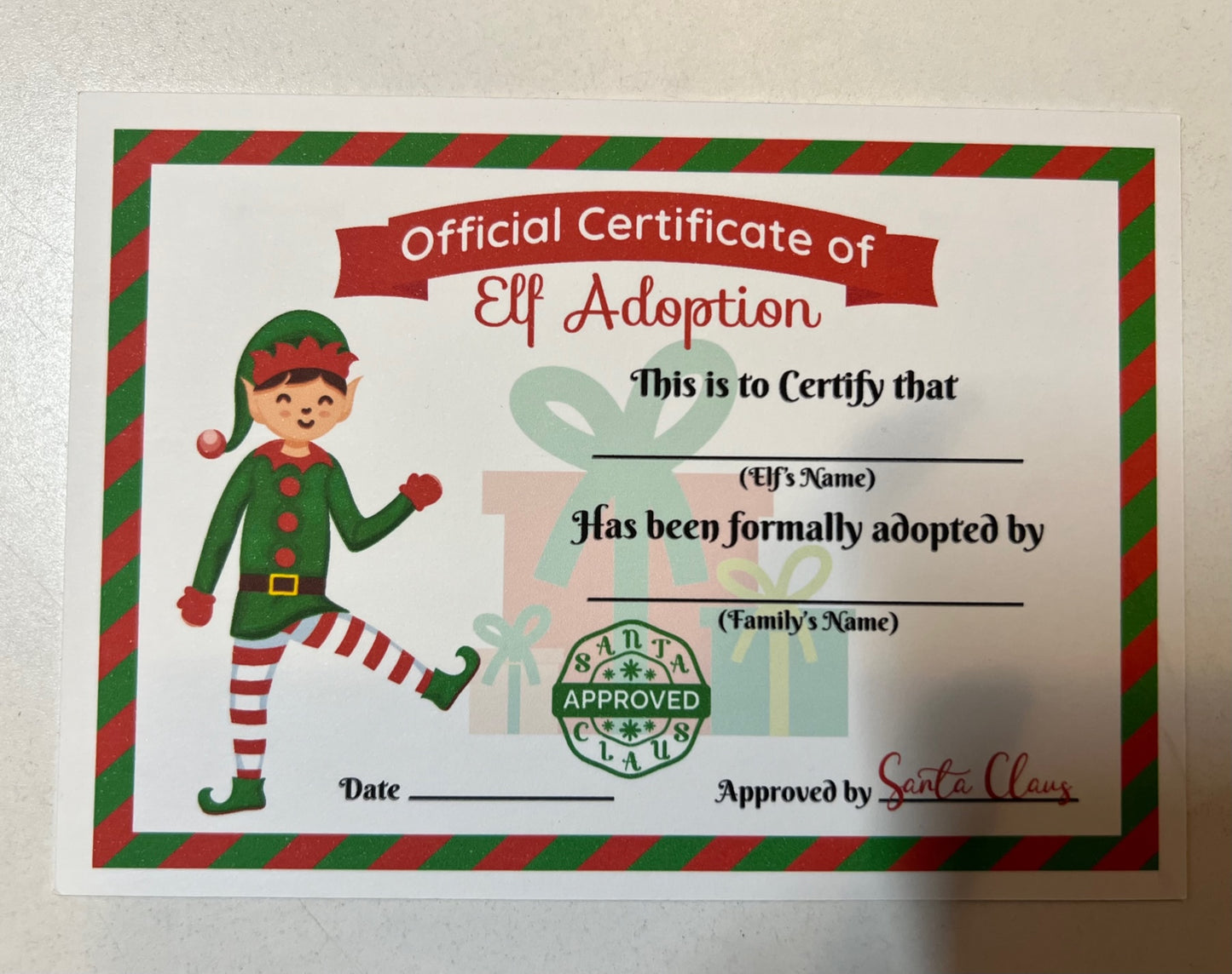 Magic Elf Gift Box, Christmas Elf