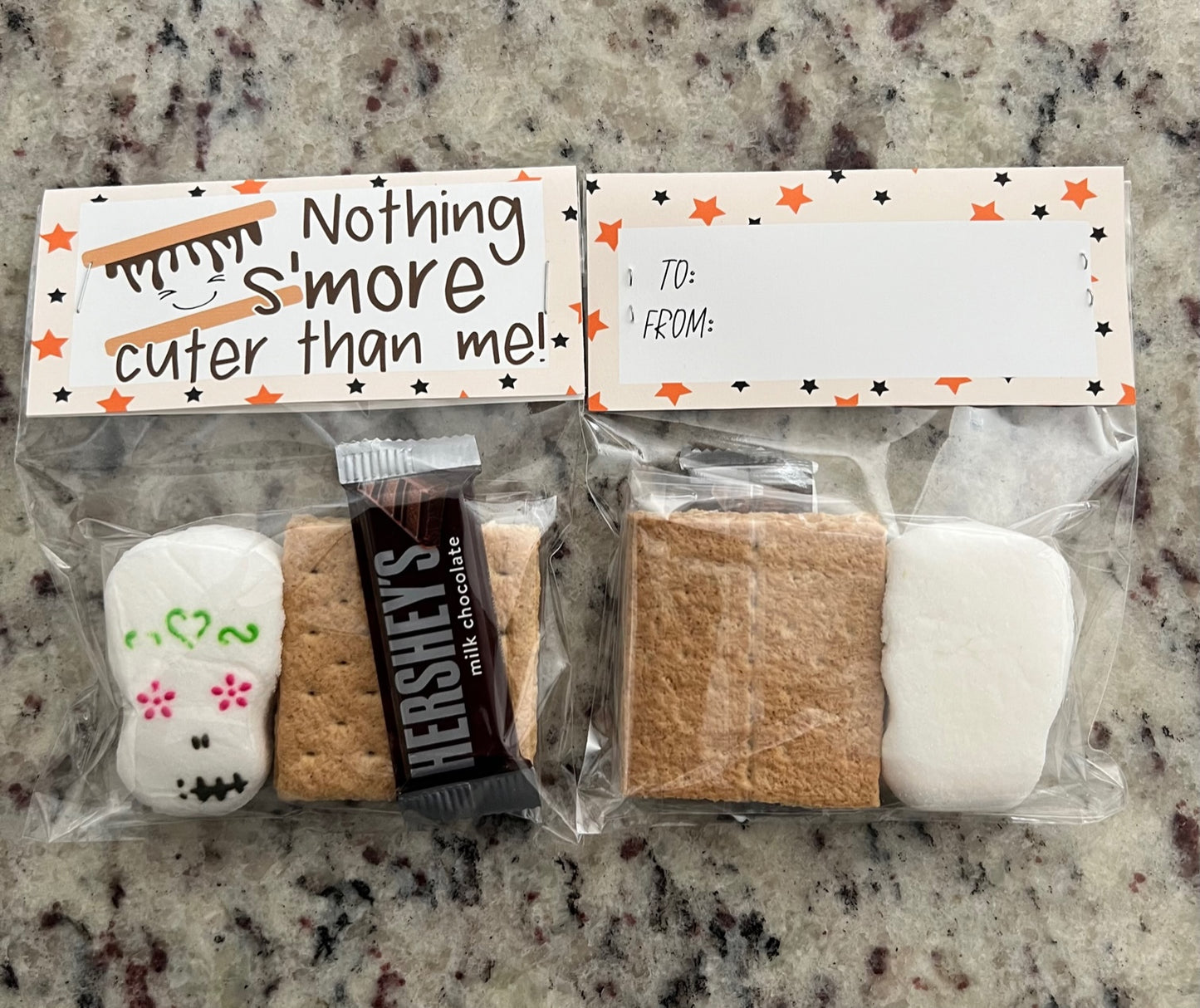 S'mores Halloween Peeps Treat Bags