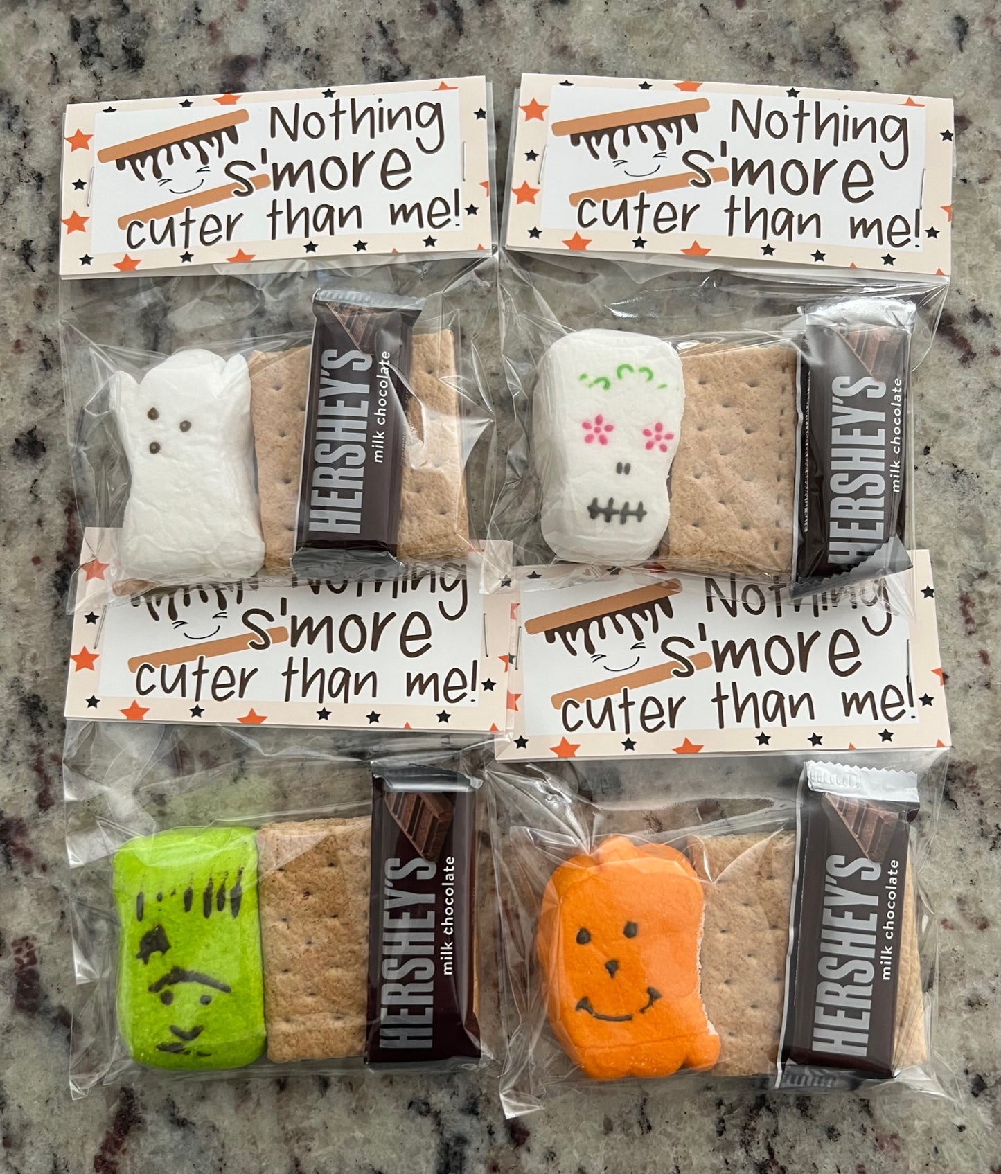 S'mores Halloween Peeps Treat Bags