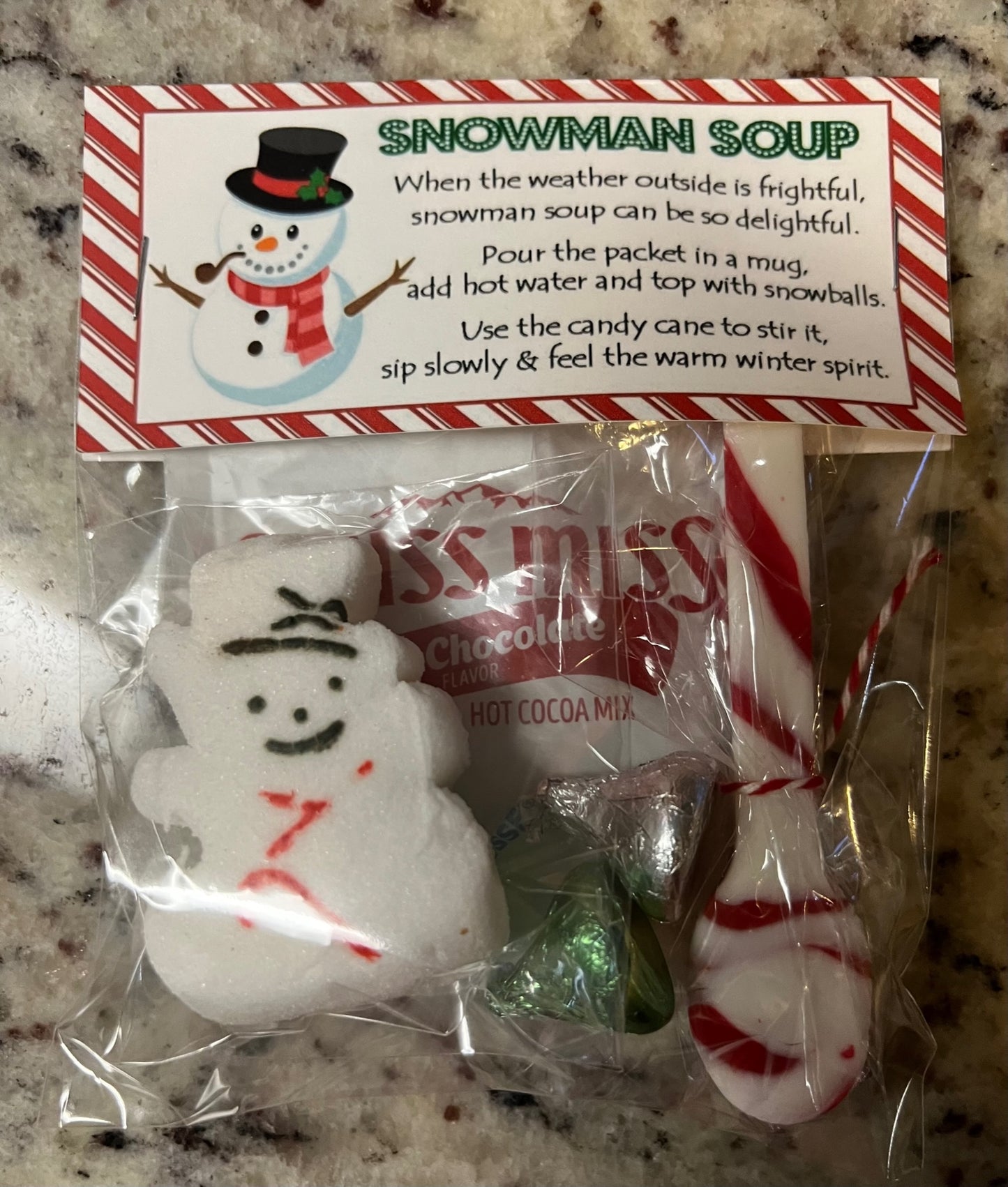 Snowman Soup Peeps Treat Bag | School Holiday Party Favors | Holiday Party Bags | Party Favor Bags | Peeps Party Favor | Hot Cocoa | Hot Chocolate