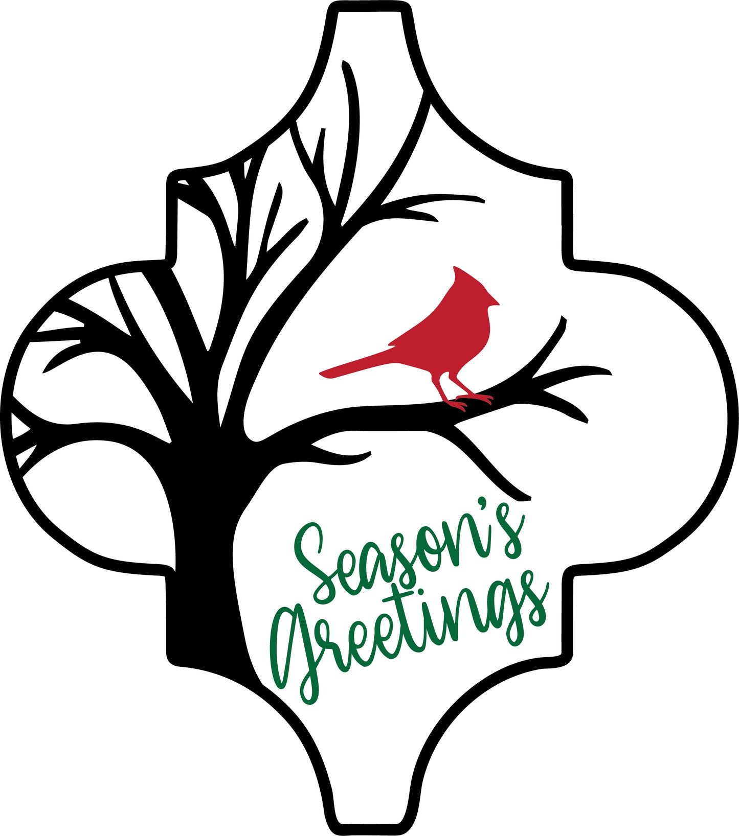 Season's Greetings Arabesque Ornament