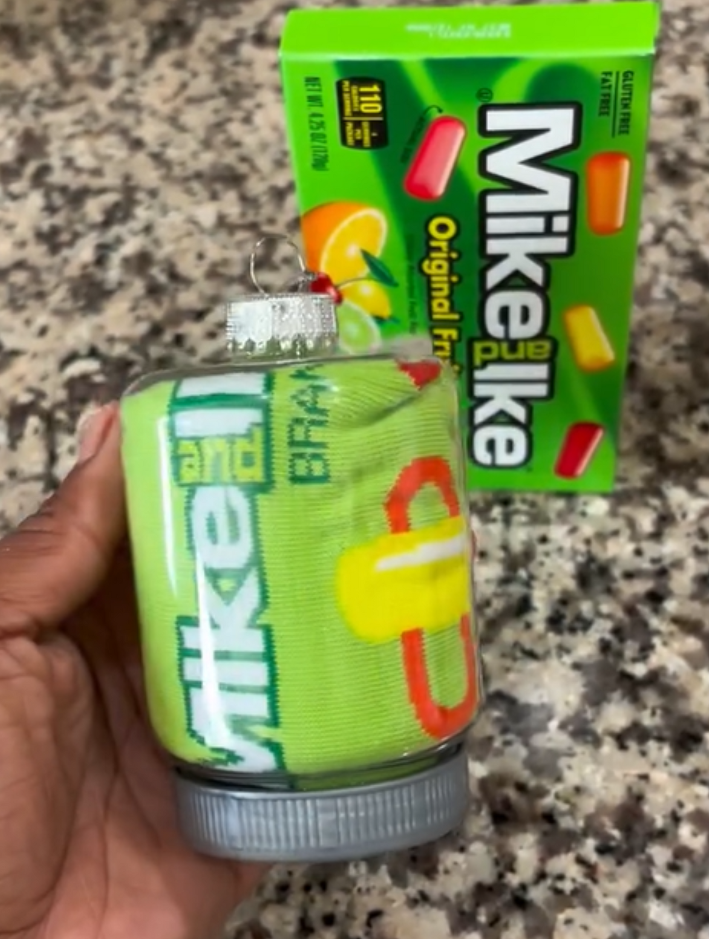 Personalized Food Socks Ornament | Rolled Candy & Snack Crew Socks with Custom Note Card, Adult |Size 6-12, Stocking Stuffer Gift