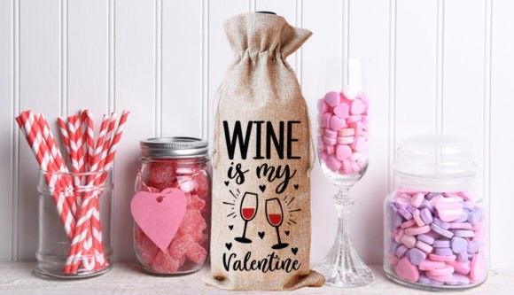 Valentine Wine Bags