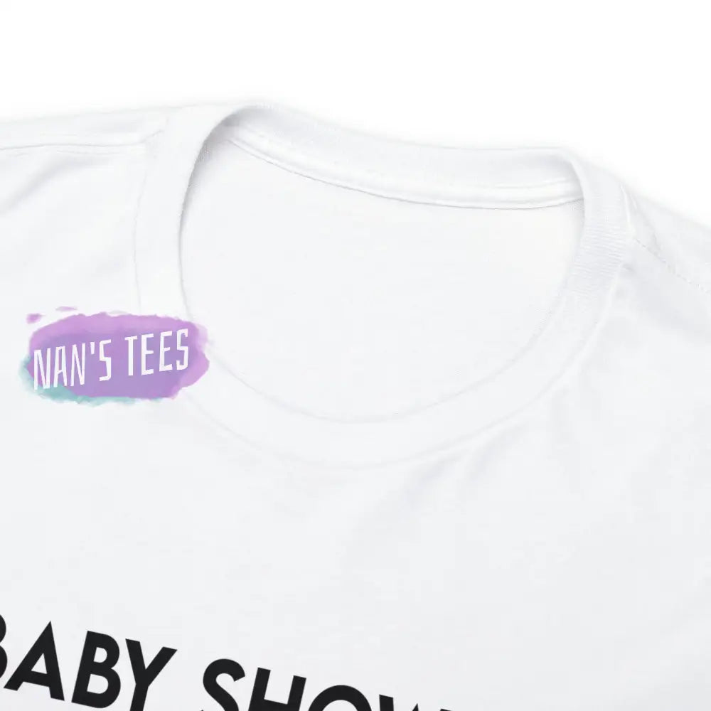 Baby Shower Nutrition Facts Short Sleeve Unisex Heavy Cotton Graphic Tee T-Shirt