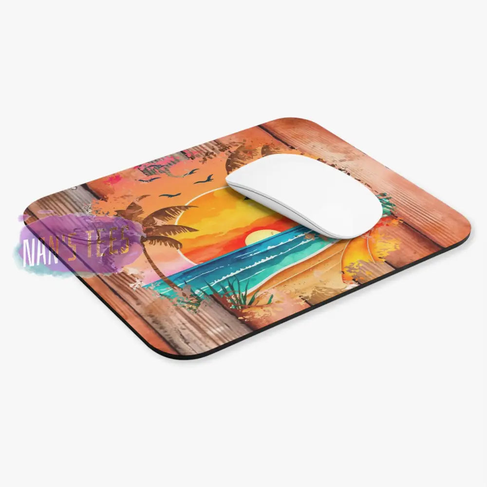 Beach Sunset Novelty Mouse Pad | Non-Slip Rubber Base Computers Laptop Office Home Decor
