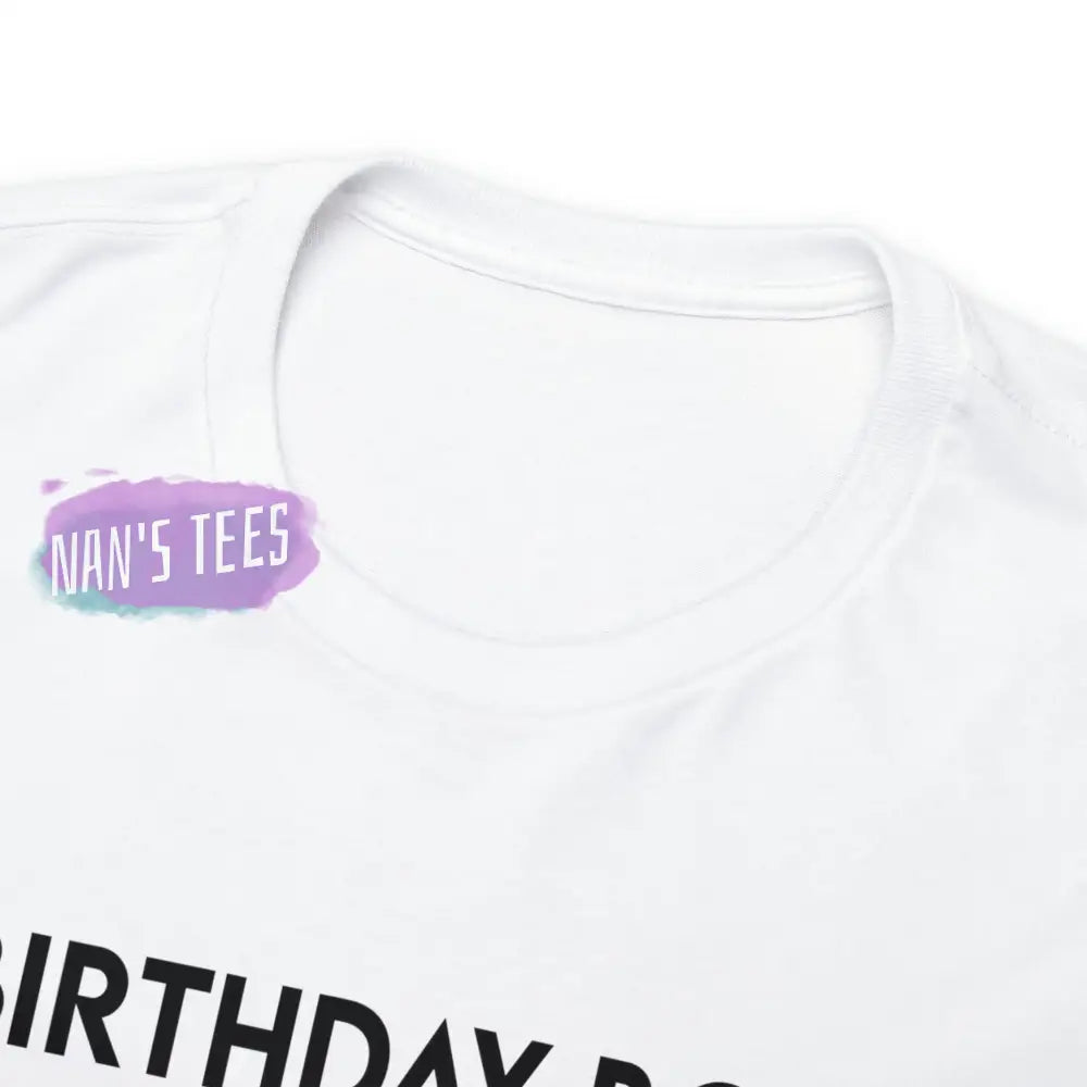 Birthday Boy Nutrition Facts Short Sleeve Unisex Heavy Cotton Graphic Tee T-Shirt