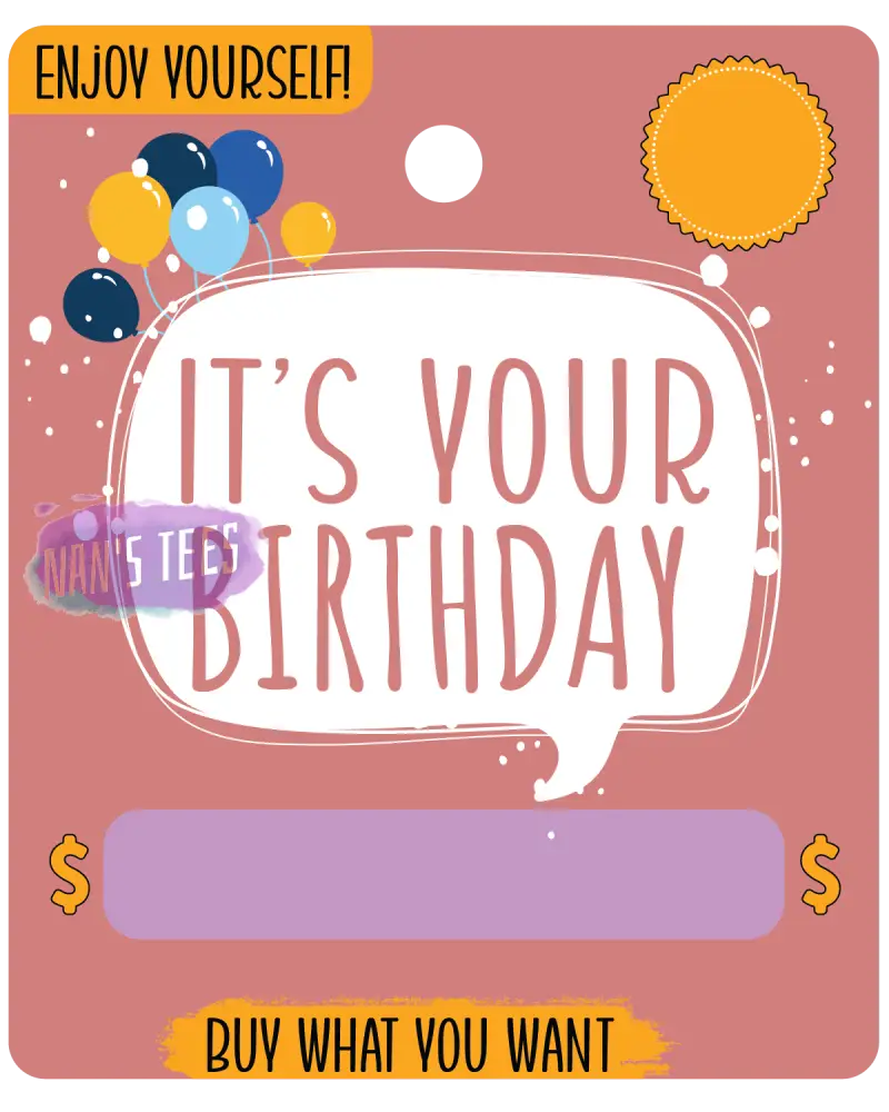 Birthday Money Card Holder (100)