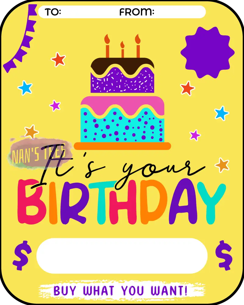 Birthday Money Card Holder (127)