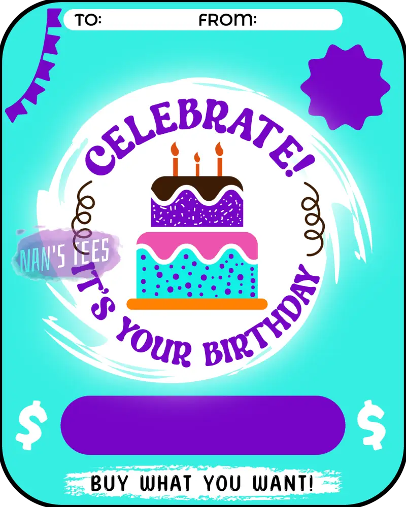 Birthday Money Card Holder (130)