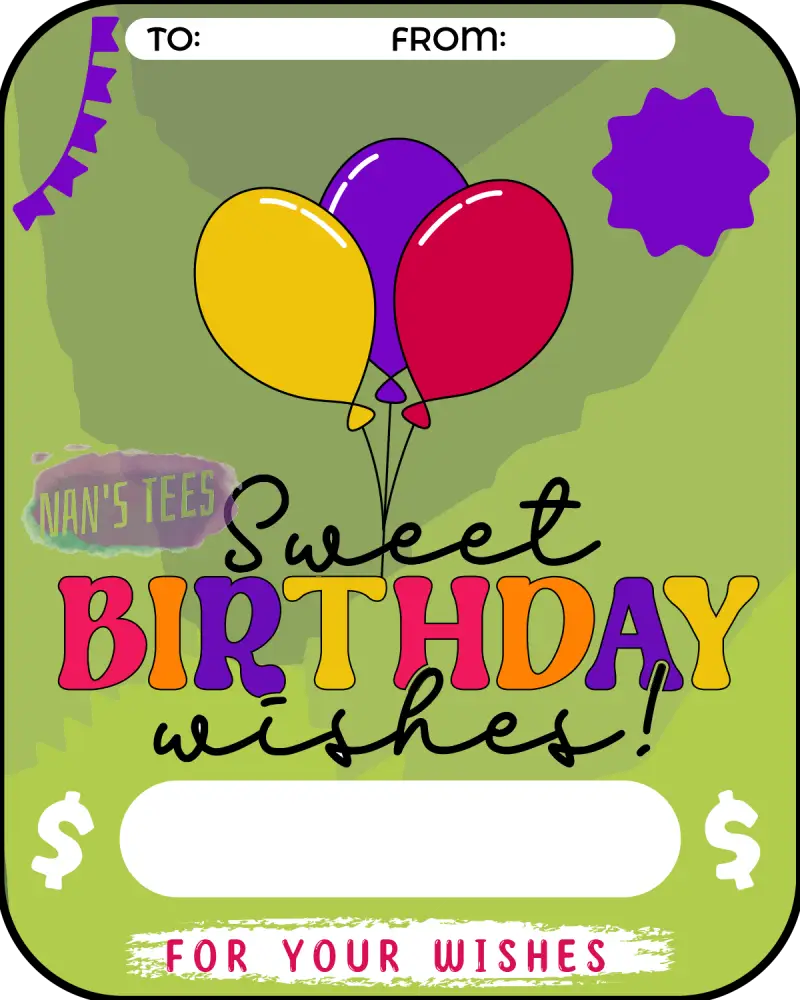 Birthday Money Card Holder (140)