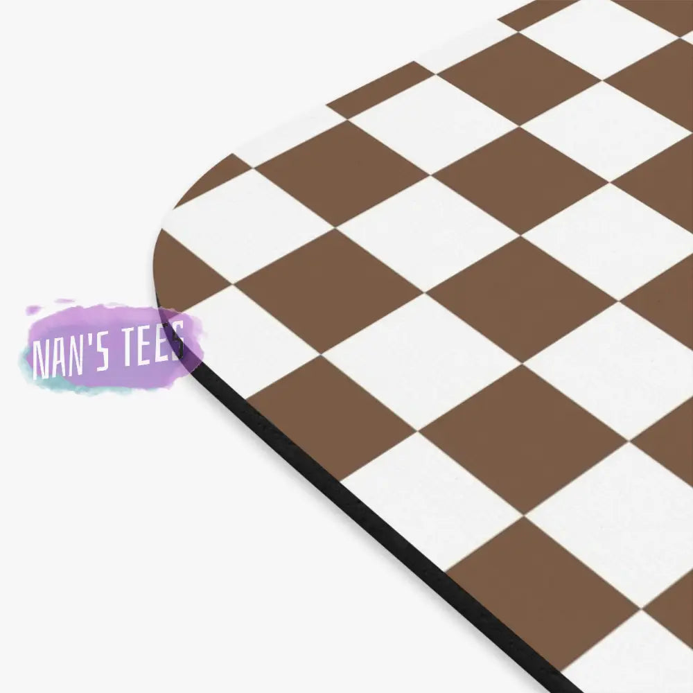 Checkered Novelty Mouse Pad | Non-Slip Rubber Base Computers Laptop Office Home Decor