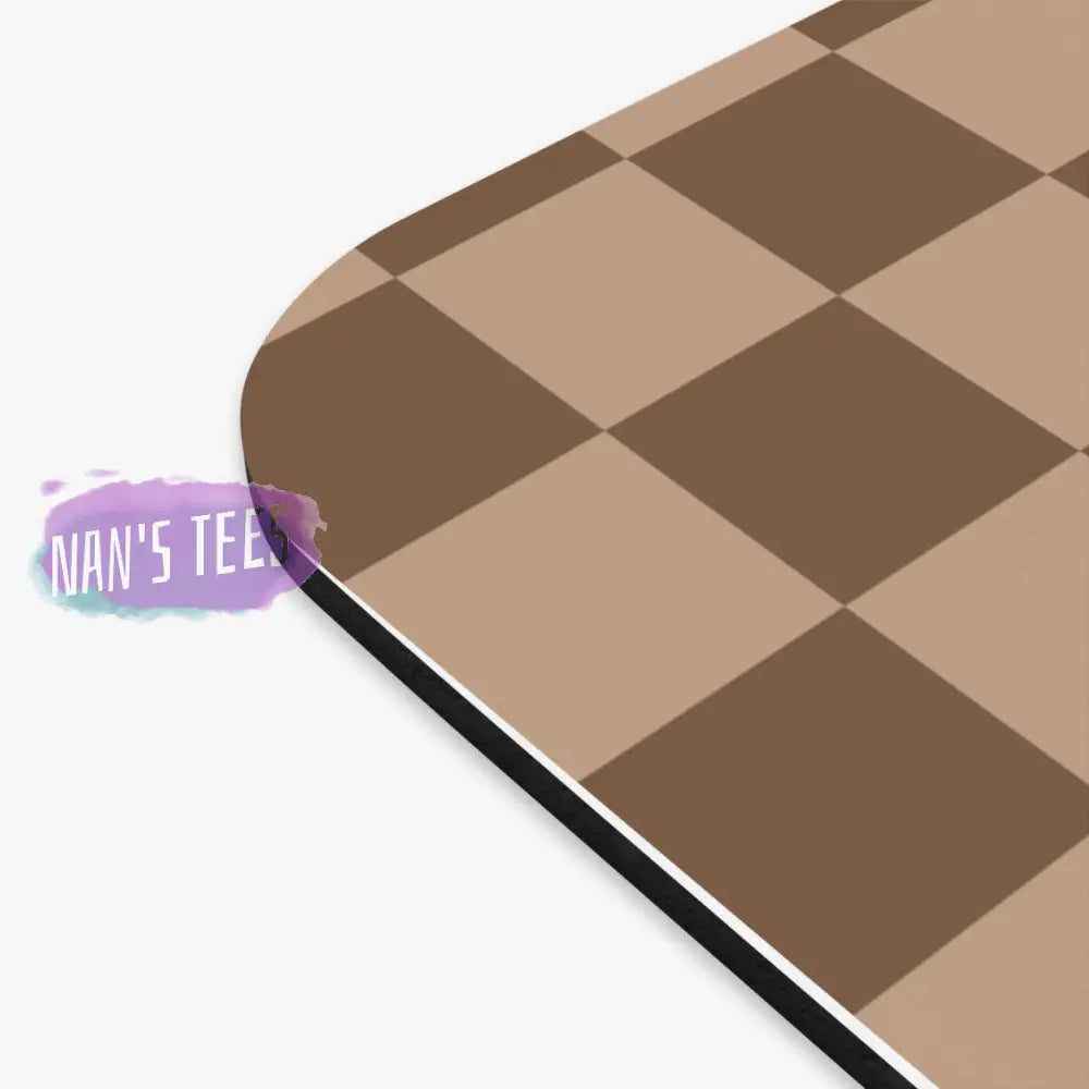 Checkered Novelty Mouse Pad | Non-Slip Rubber Base Computers Laptop Office Home Decor