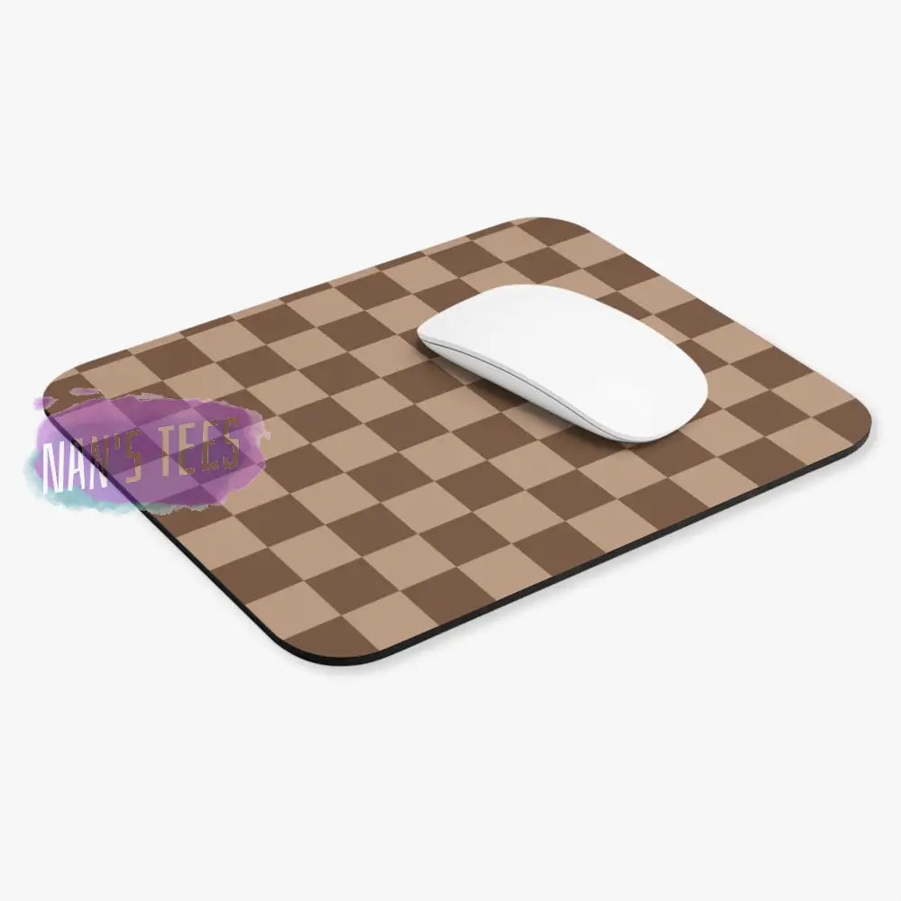 Checkered Novelty Mouse Pad | Non-Slip Rubber Base Computers Laptop Office Home Decor