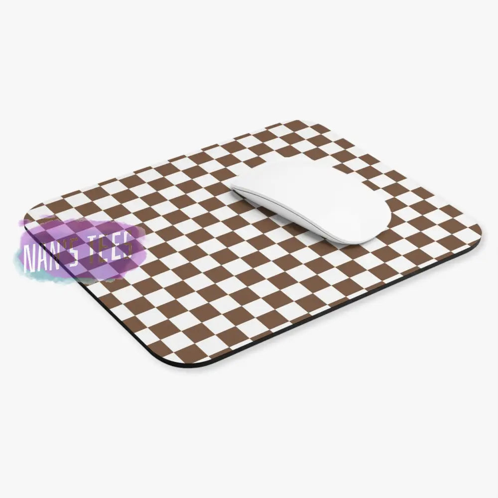 Checkered Novelty Mouse Pad | Non-Slip Rubber Base Computers Laptop Office Home Decor