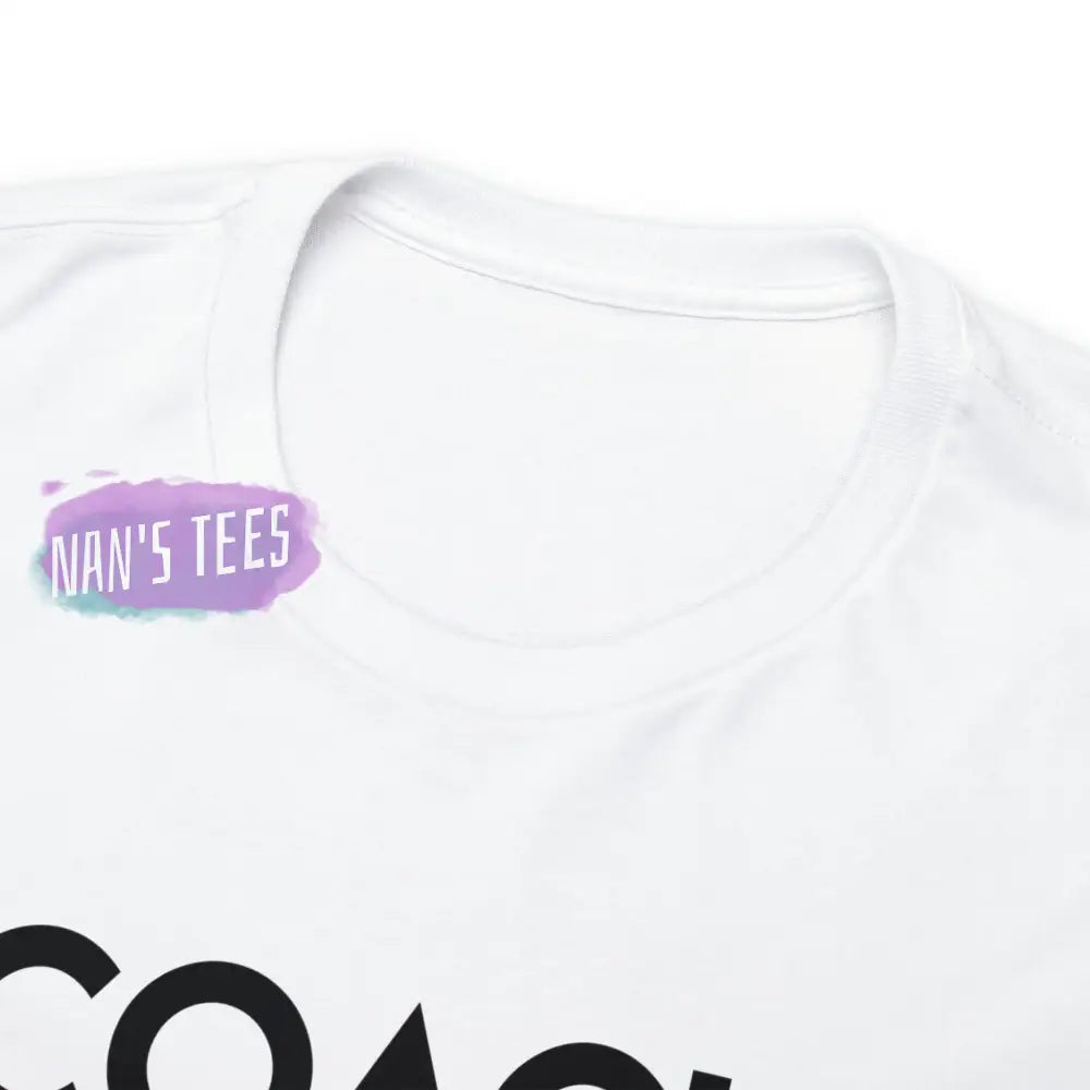 Coach Nutrition Facts Short Sleeve Unisex Heavy Cotton Graphic Tee T-Shirt