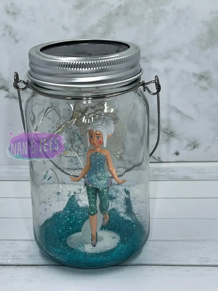 Fairy Jar Lanterns With Lights | Night Glow Jars Solar Powered Fairy-04 Home Decor