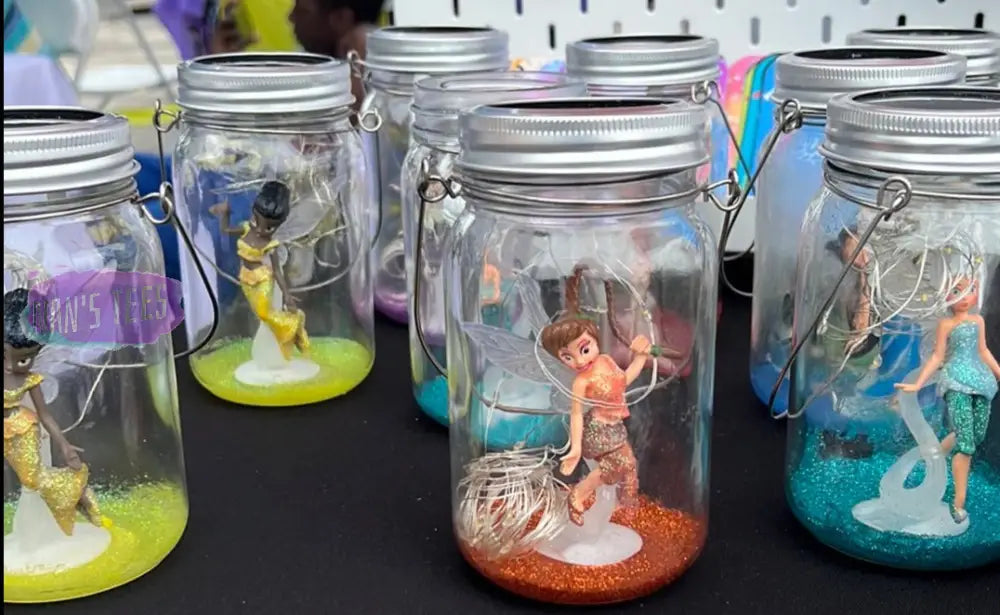 Fairy Jar Lanterns With Lights | Night Glow Jars Solar Powered Home Decor
