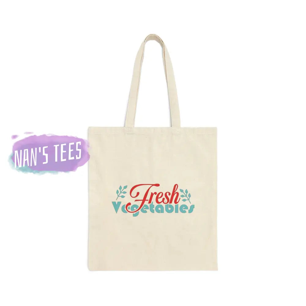 Fresh Vegetables | Reusable Cotton Canvas Tote Bag Bags