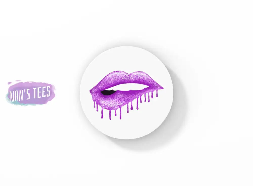 Glitter Lips Neoprene Car Coasters | Great Gifts For Hostess Birthday Holidays Anniversary Coaster