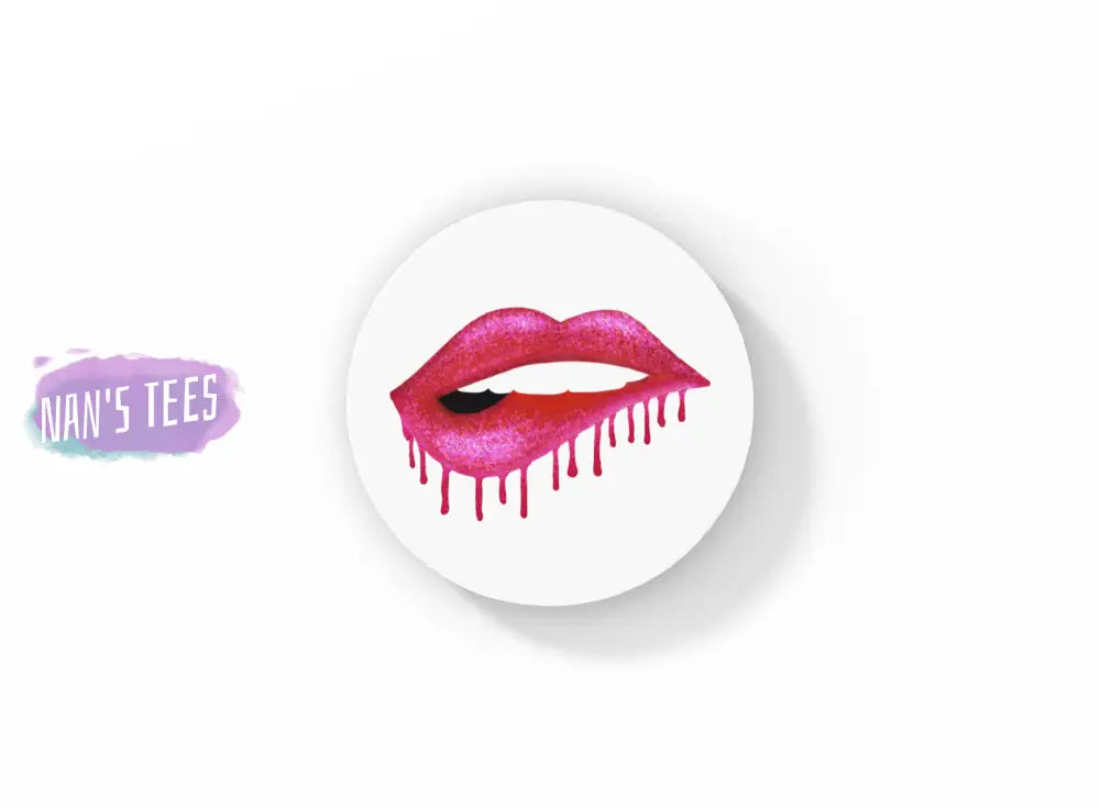 Glitter Lips Neoprene Car Coasters | Great Gifts For Hostess Birthday Holidays Anniversary Coaster