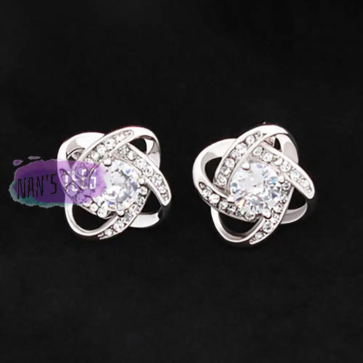 Love Knot Stud Earrings Jewelry