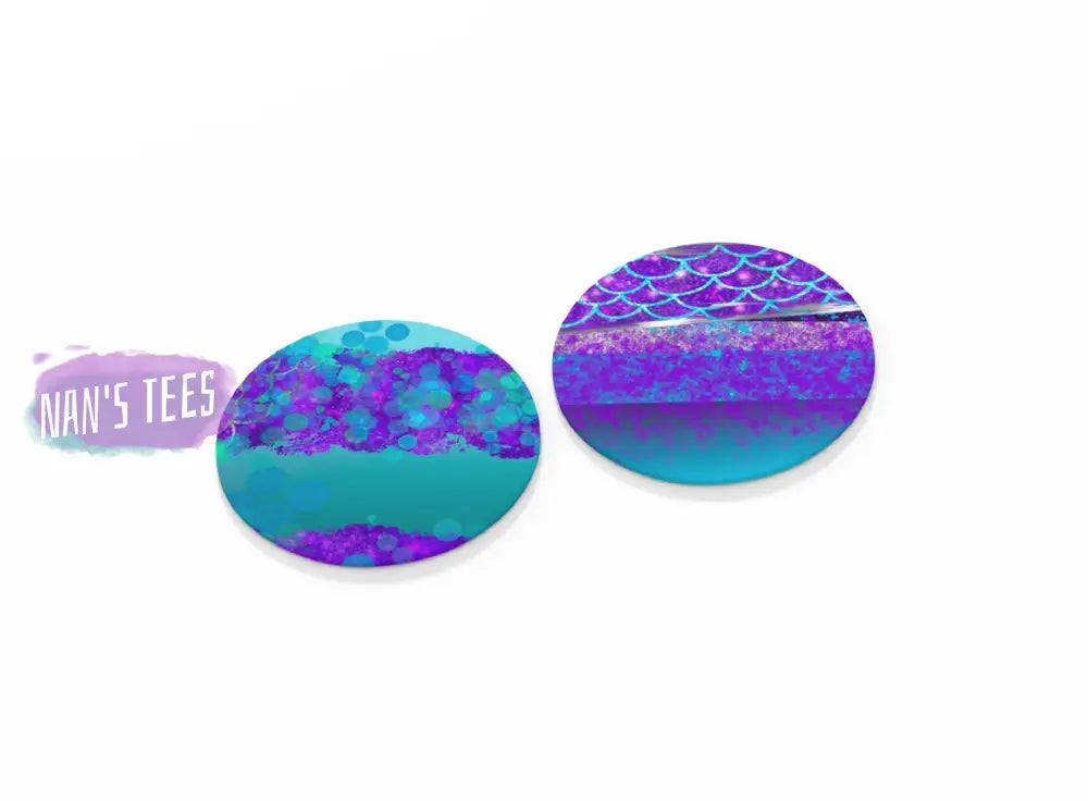 Mermaid Scales Neoprene Car Coasters | Great Gifts For Hostess Birthday Holidays Anniversary Coaster