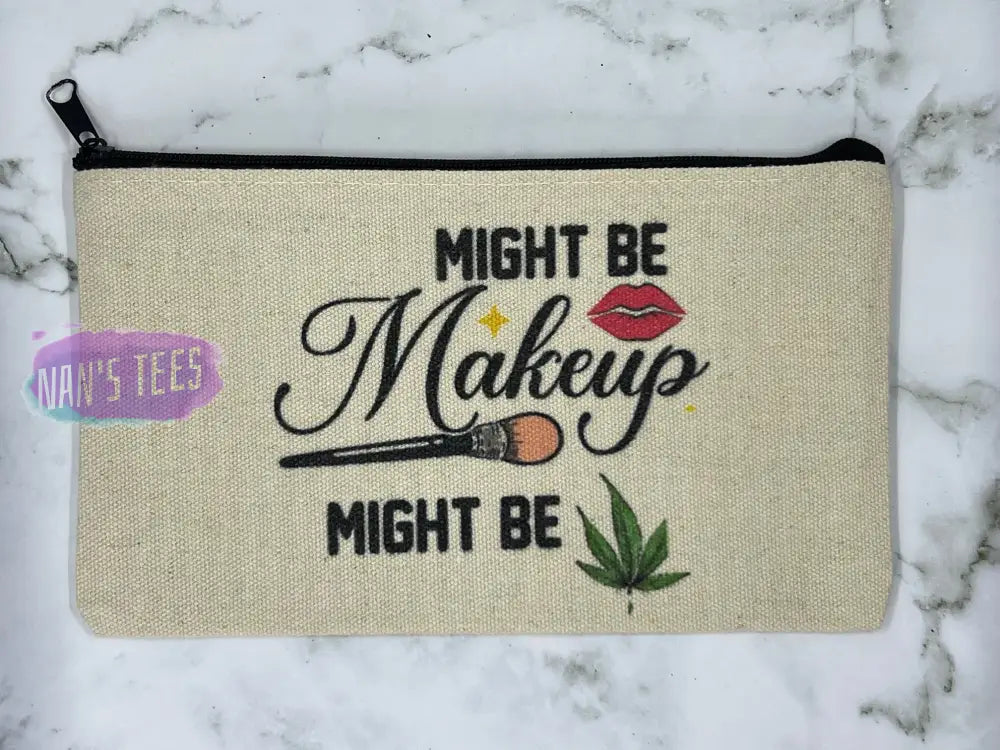 Might Be Makeup Gift Set | Cosmetic Pouch Keychain Car Coasters
