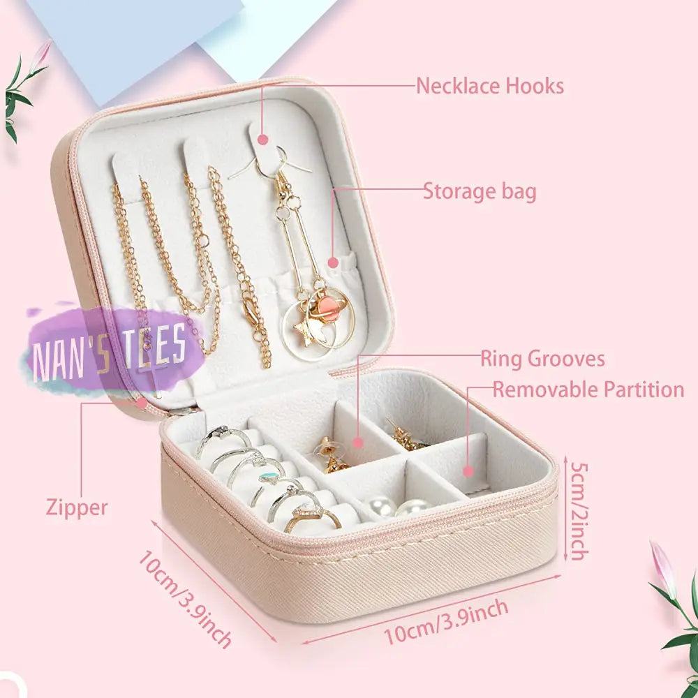 Mini Travel Jewelry Case Box