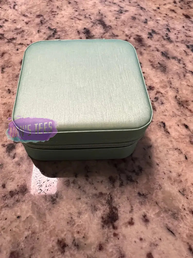Mini Travel Jewelry Case Green Box