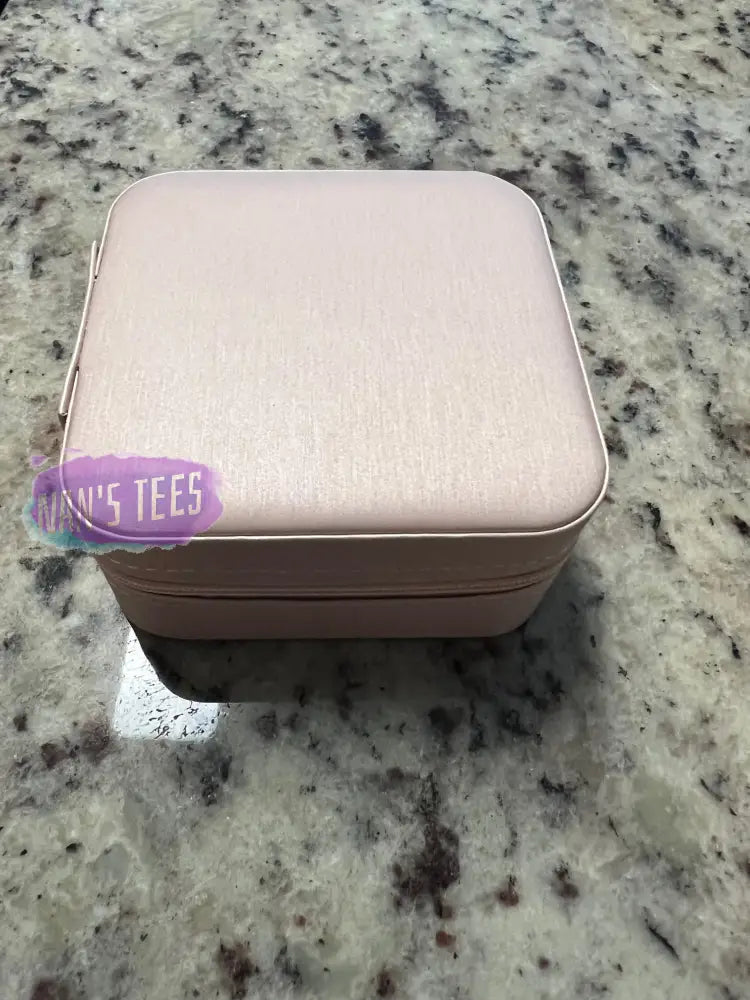 Mini Travel Jewelry Case Peach Box