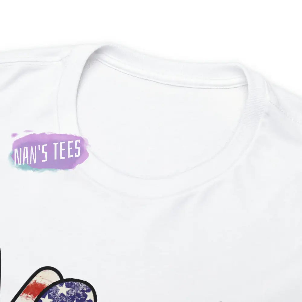 Peace Love America Short Sleeve Unisex Heavy Cotton Graphic Tee T-Shirt