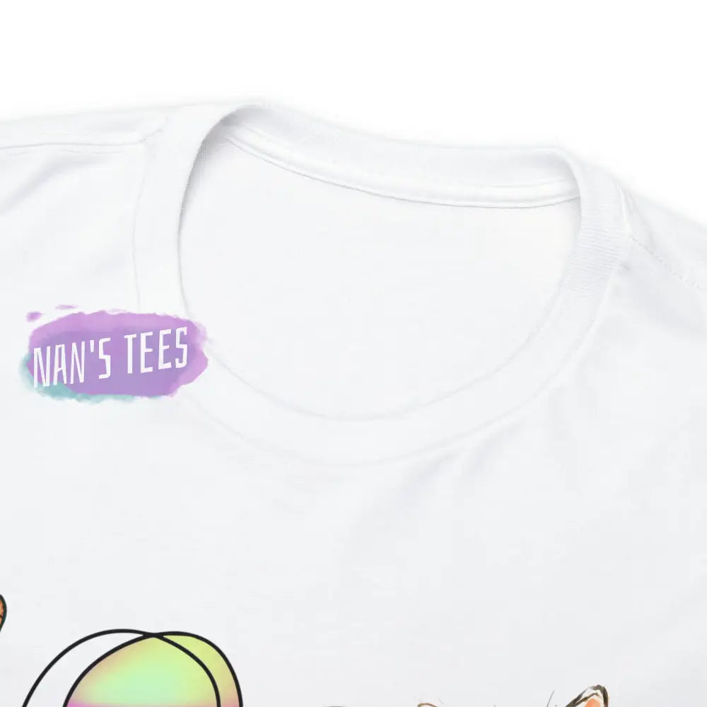 Peace Love Cat Short Sleeve Unisex Heavy Cotton Graphic Tee T-Shirt